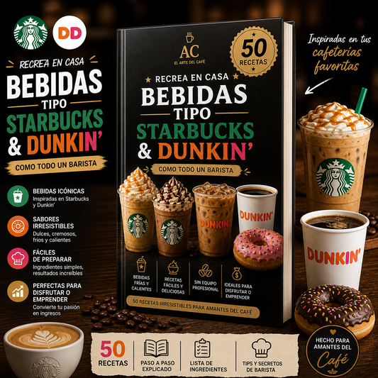 ☕🍩 50 Recetas de Cafetería Famosas tipo StrBks☕ y DD🍩 ✨